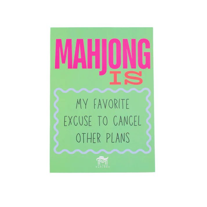MAHJONG SHUFFLE CARD | Mahjong Is Series | EXCUSE TO CANCEL PLANS