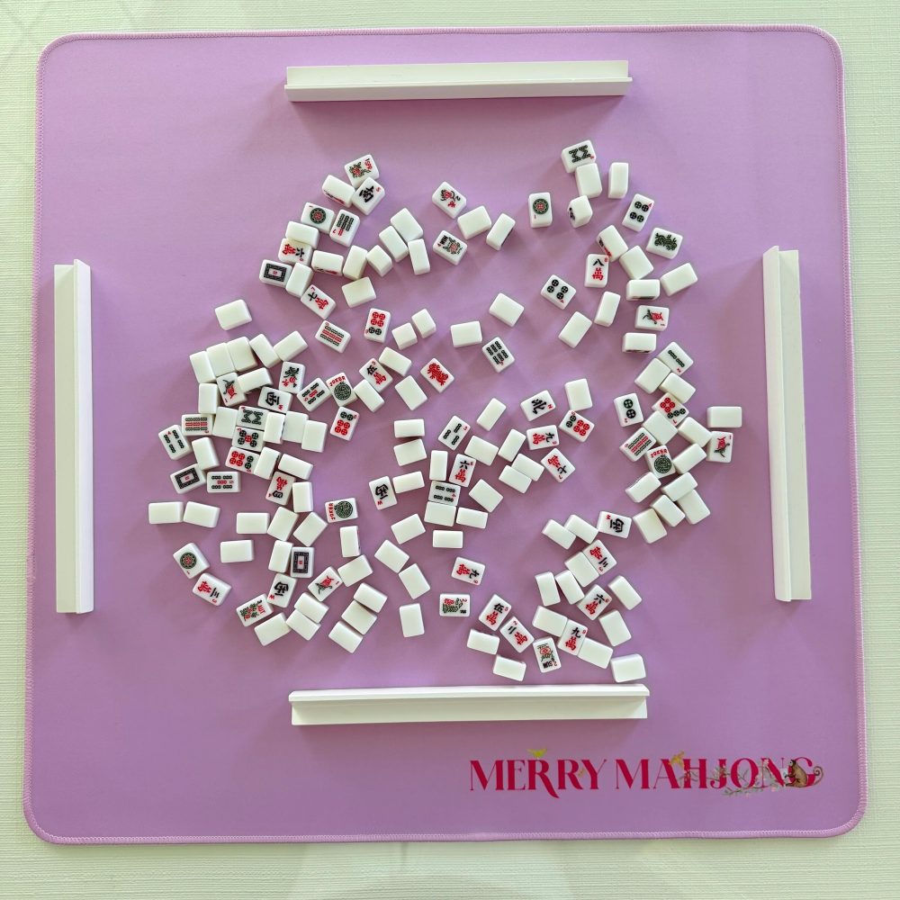 Purple Merry Mahjong Travel Mat