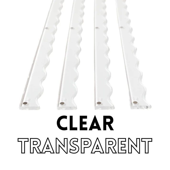 MAHJONG RACK PUSHER ADD-ON - MAGNETIC | Premium Acrylic | Transparent-Wavy-Clear