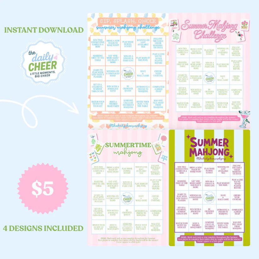 Summer Mahjong Challenge Card