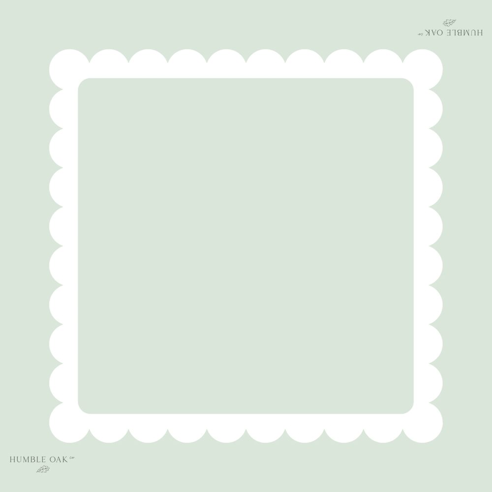 The Pale Eucalyptus Scallop Mat