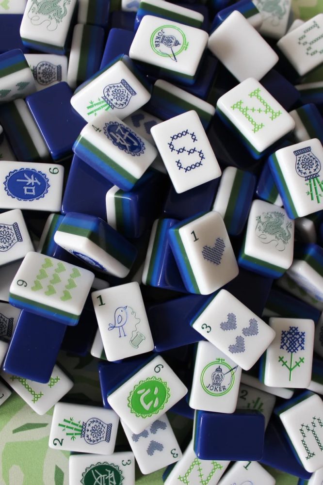 The Cheerfully Stitched Mahjong Tiles