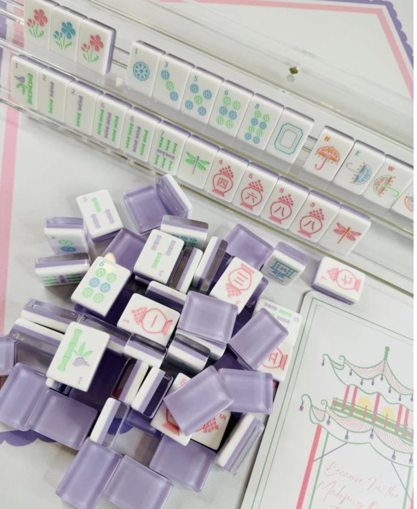 Clear Acrylic Double Mahjong Racks