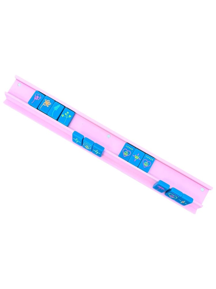 Mahjong Racks & Pushers (Set of 4) - Light Pink