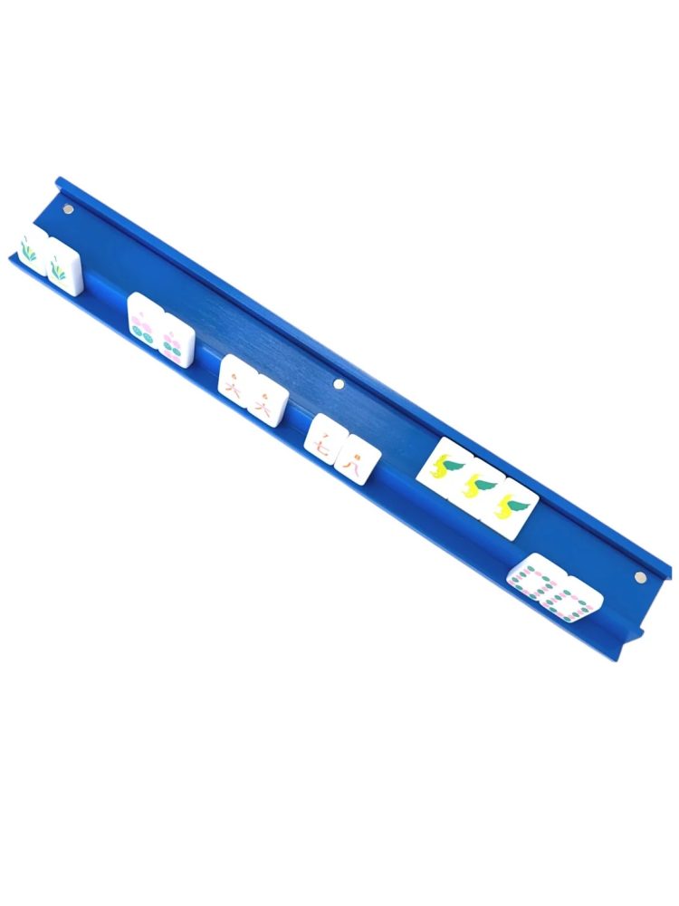 Mahjong Racks & Pushers (Set of 4) - Cobalt