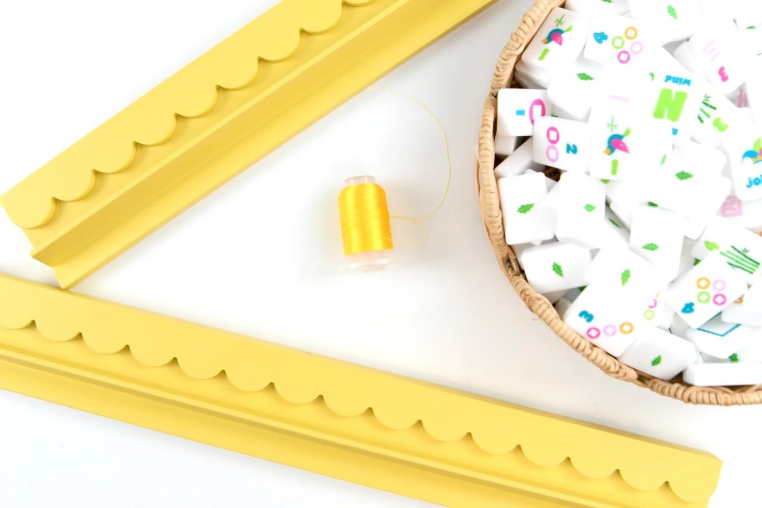 Italian Lemon (Yellow) Mahjong Racks