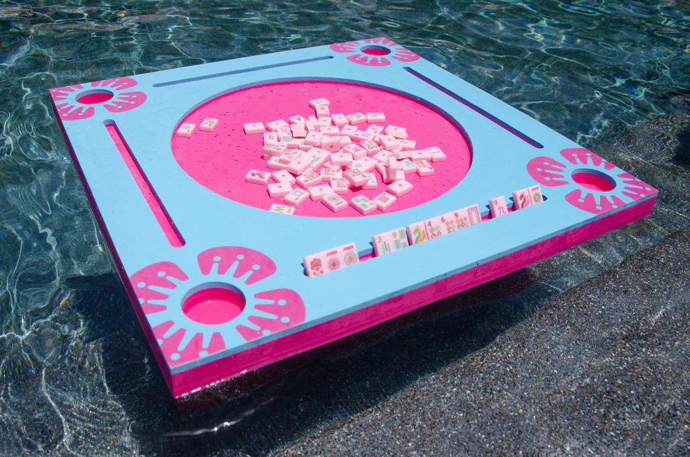 Mahjong Pool Float Pink Blue