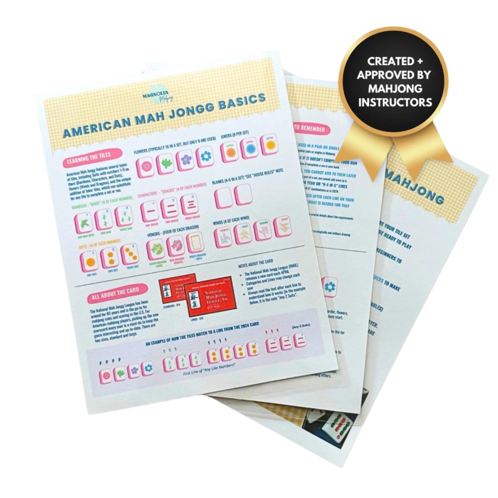 Quick Visual Reference Guide to American Mahjong
