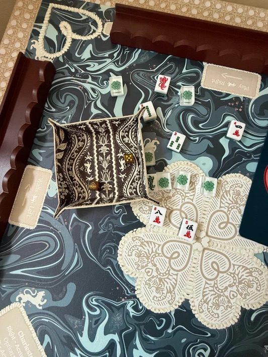 Mahjong Gaming Mat, THANK YOU NOTE, INK, ***RULES EDITION