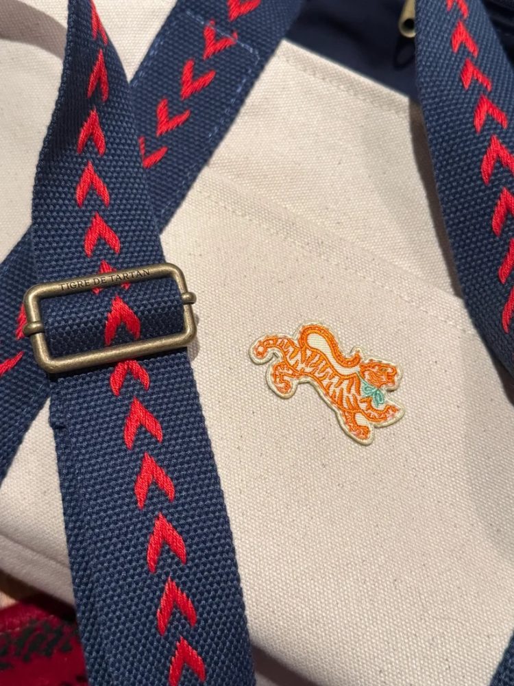 The Mahjong Field Bag, NAVY/NATURAL