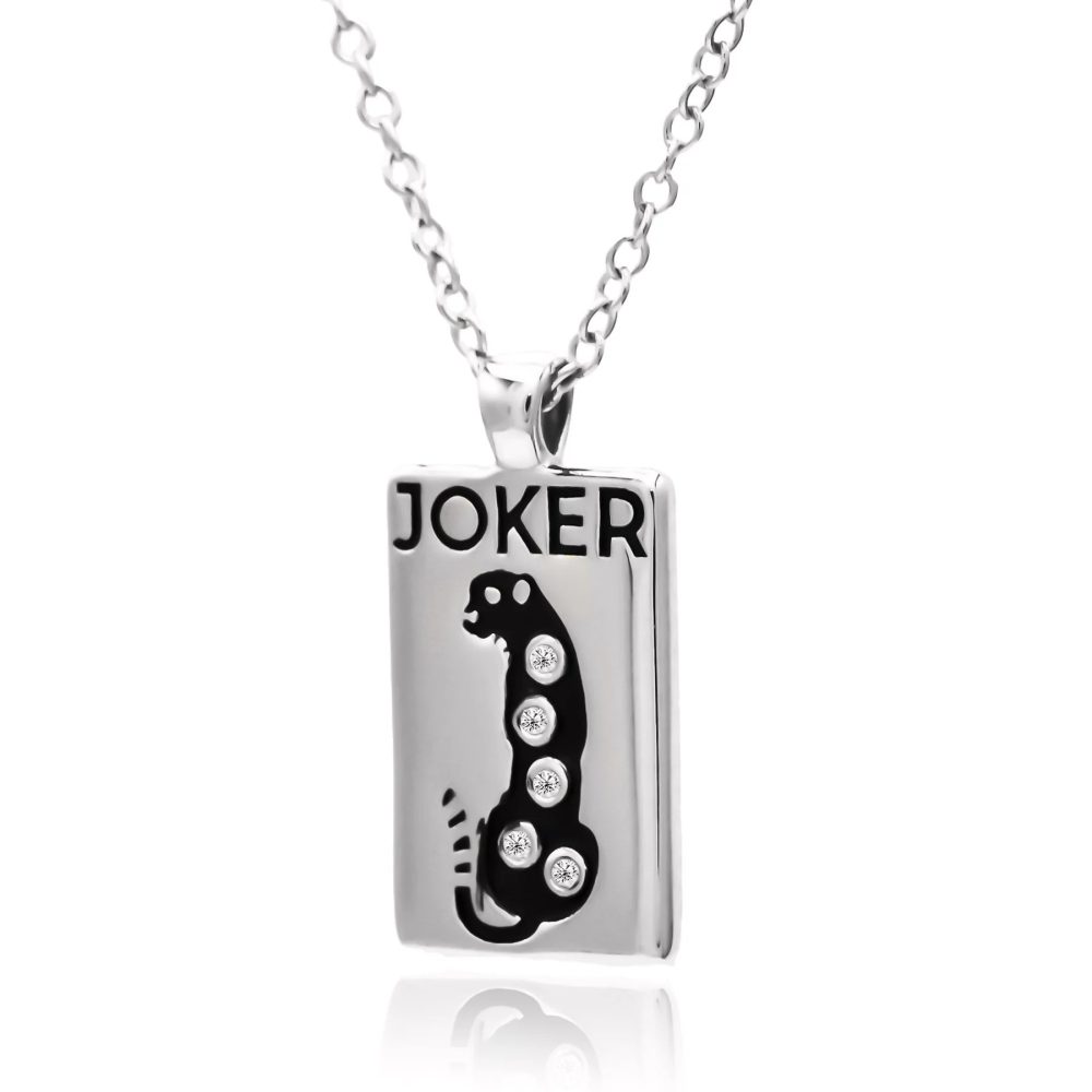 Flirty Leopard Silver Necklace