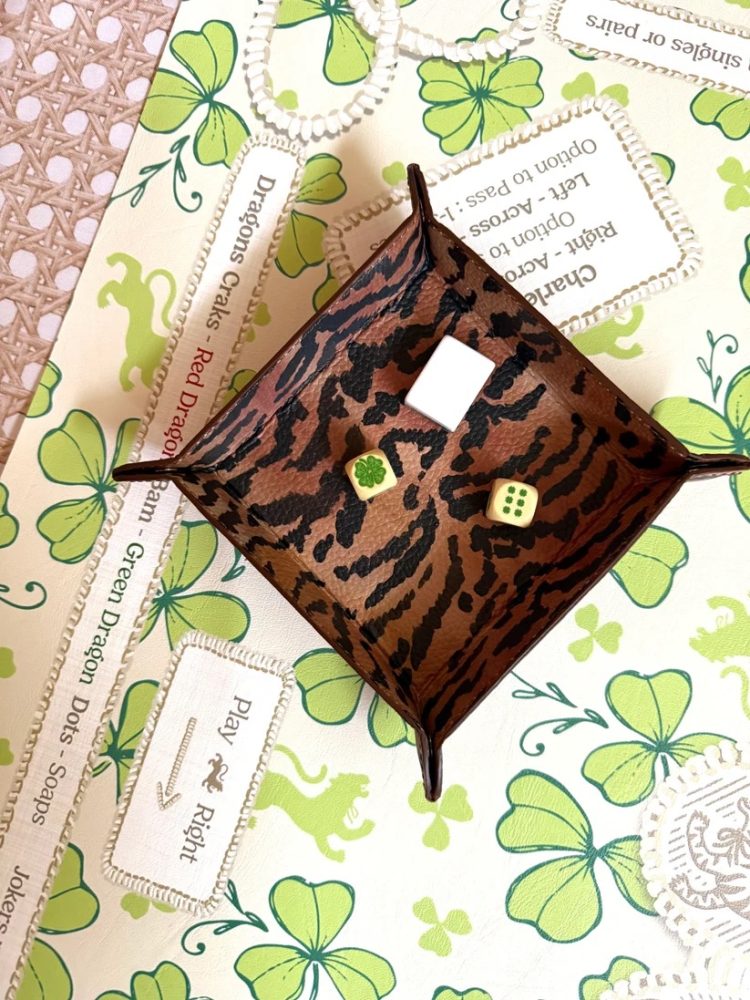 Small Leather Snap Tray, El Tigre