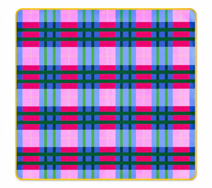 Vibrant Plaid Mat