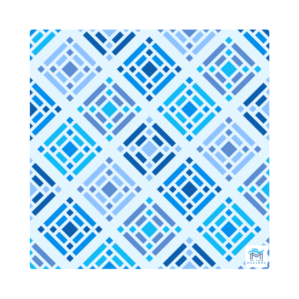 Blue Brightside Mat by My Fair Mahjong