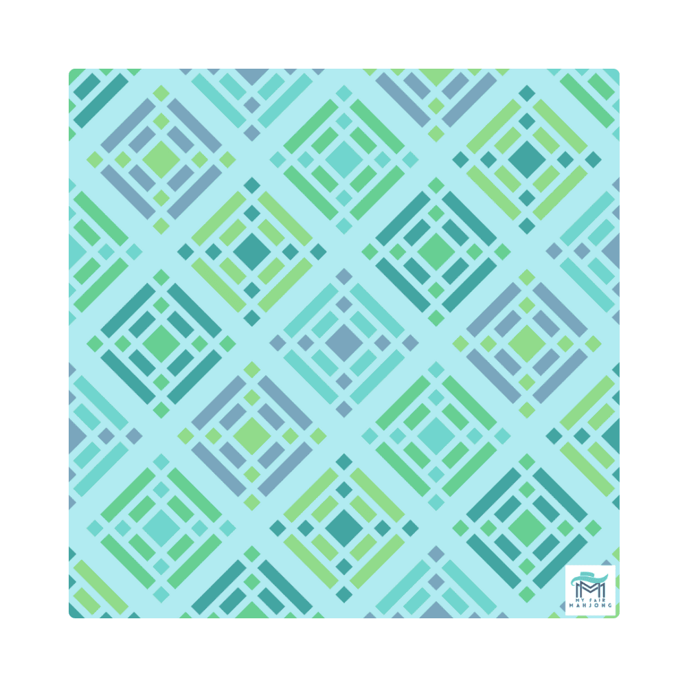 Green Brightside Mat by My Fair Mahjong