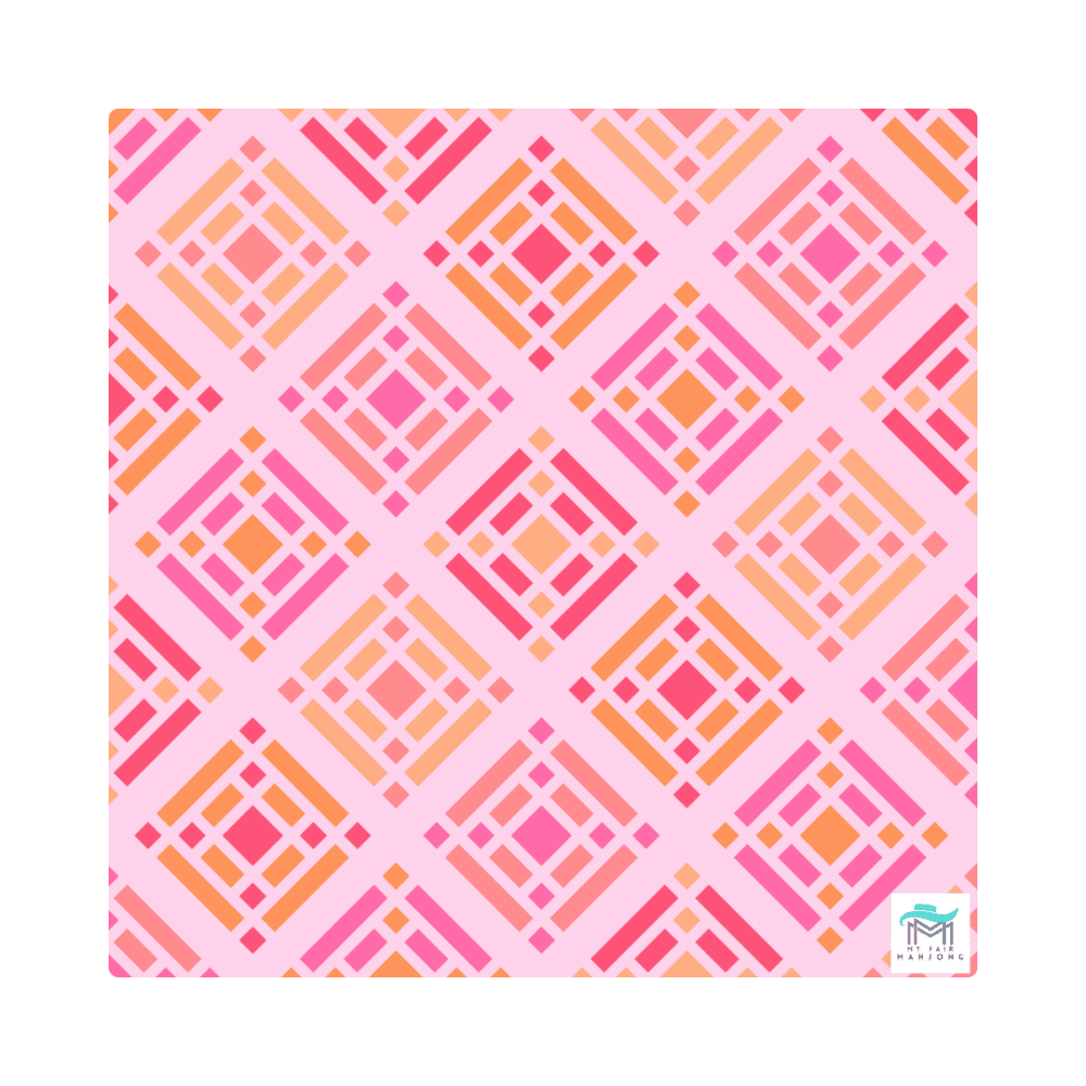 Pink Brightside Mat by My Fair Mahjong