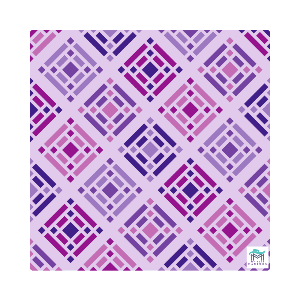 Purple Brightside Mat by My Fair Mahjong