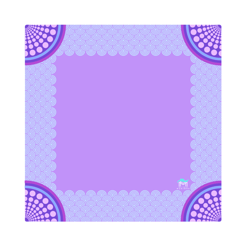 Purple Confetti Mat by My Fair Mahjong
