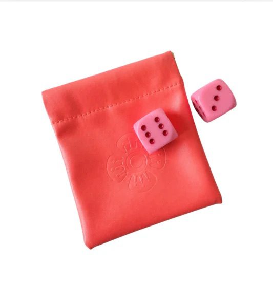 Dice Set - Bright Pink