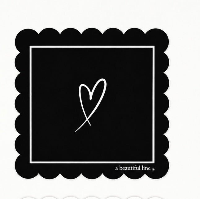 Black mahjong mat by A Beautiful Line