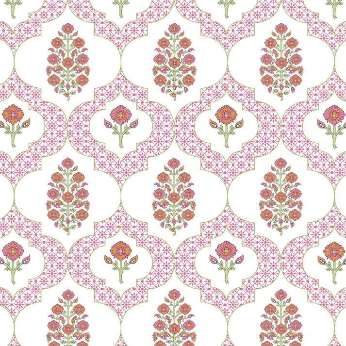 Indiennes Tablecloth by Holly Stuart Home – Pink