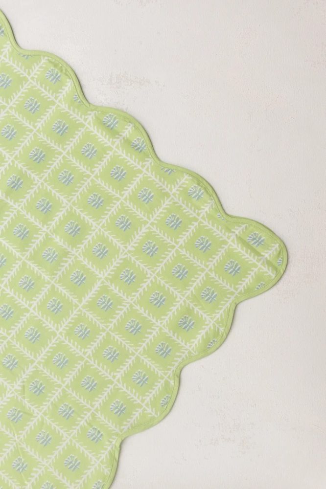 Lattice Tablecloth by Holly Stuart Home – Green
