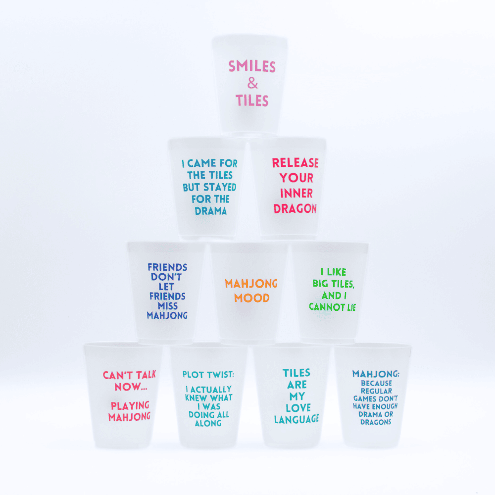Mahjong Frosted Cups by My Fair Mahjong