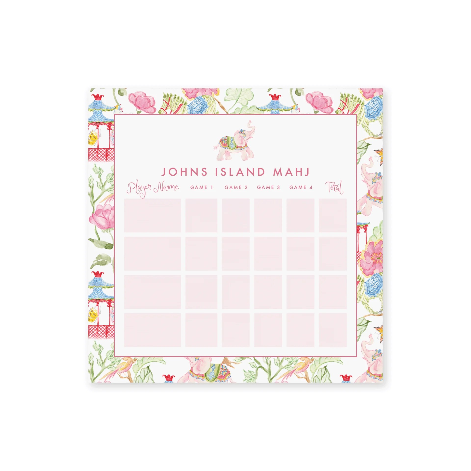 Mahjong score pad by Soirée All Day Co.