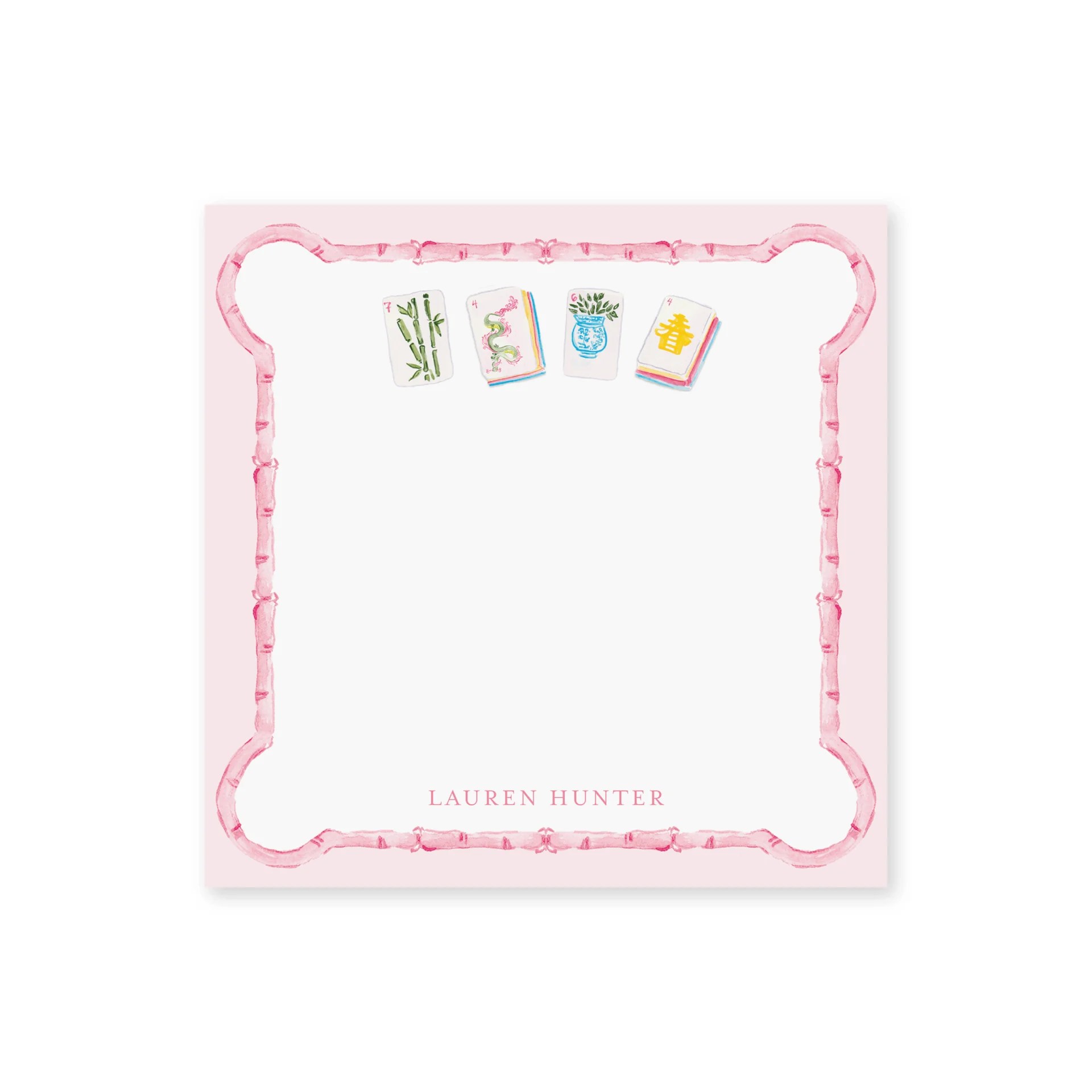 Mahjong notepad by Soirée All Day Co.