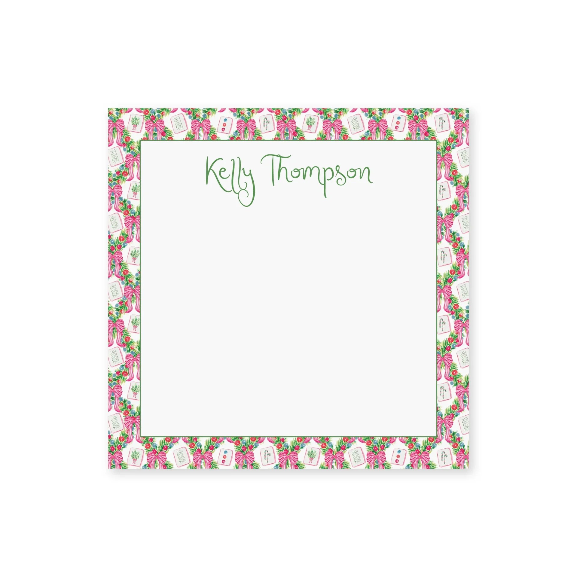 Christmas mahjong stationery by Soirée All Day Co.