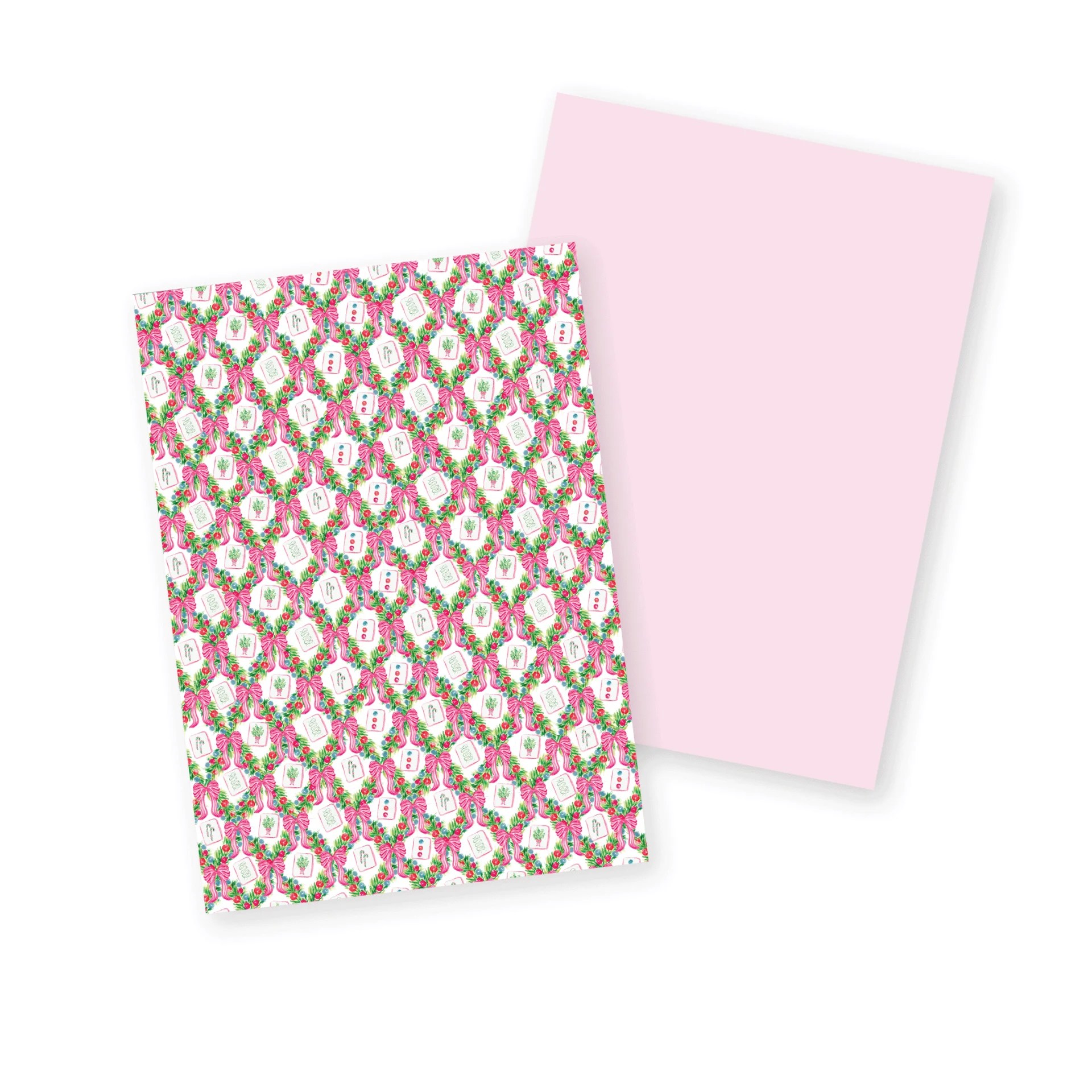 Christmas mahjong wrapping paper by Soirée All Day Co.