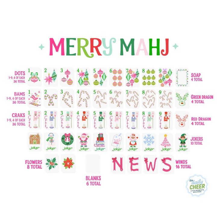 Merry Mahj Tiles