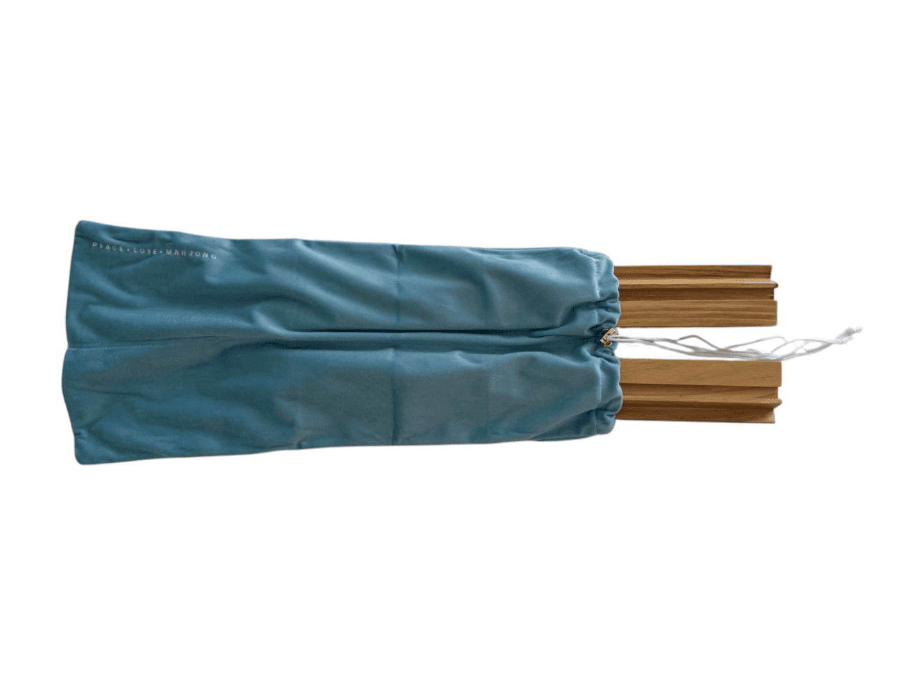 Blue rack bag by Peace Love Mahjong