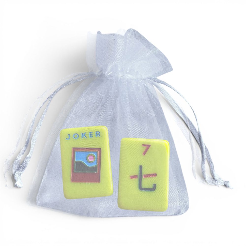 Chartreuse tile sample by Peace Love Mahjong