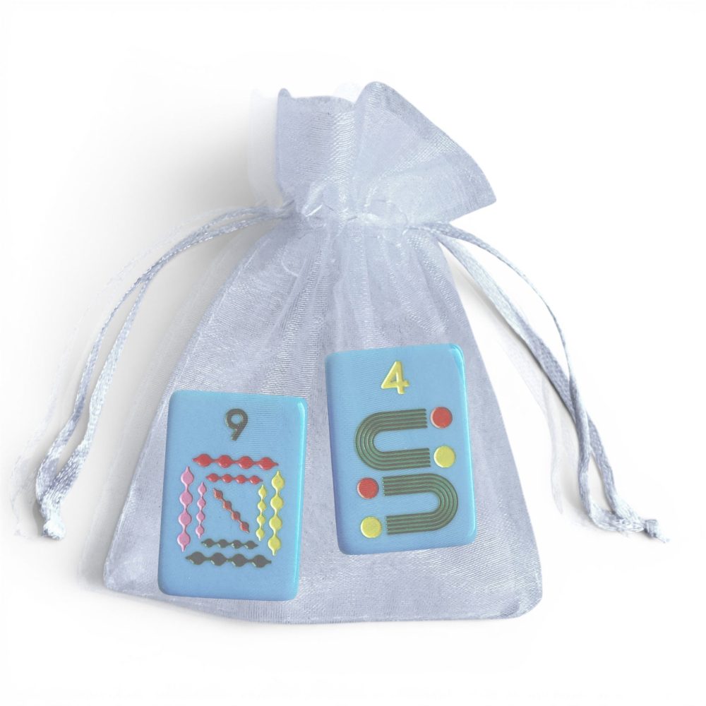 Blue tile sample by Peace Love Mahjong