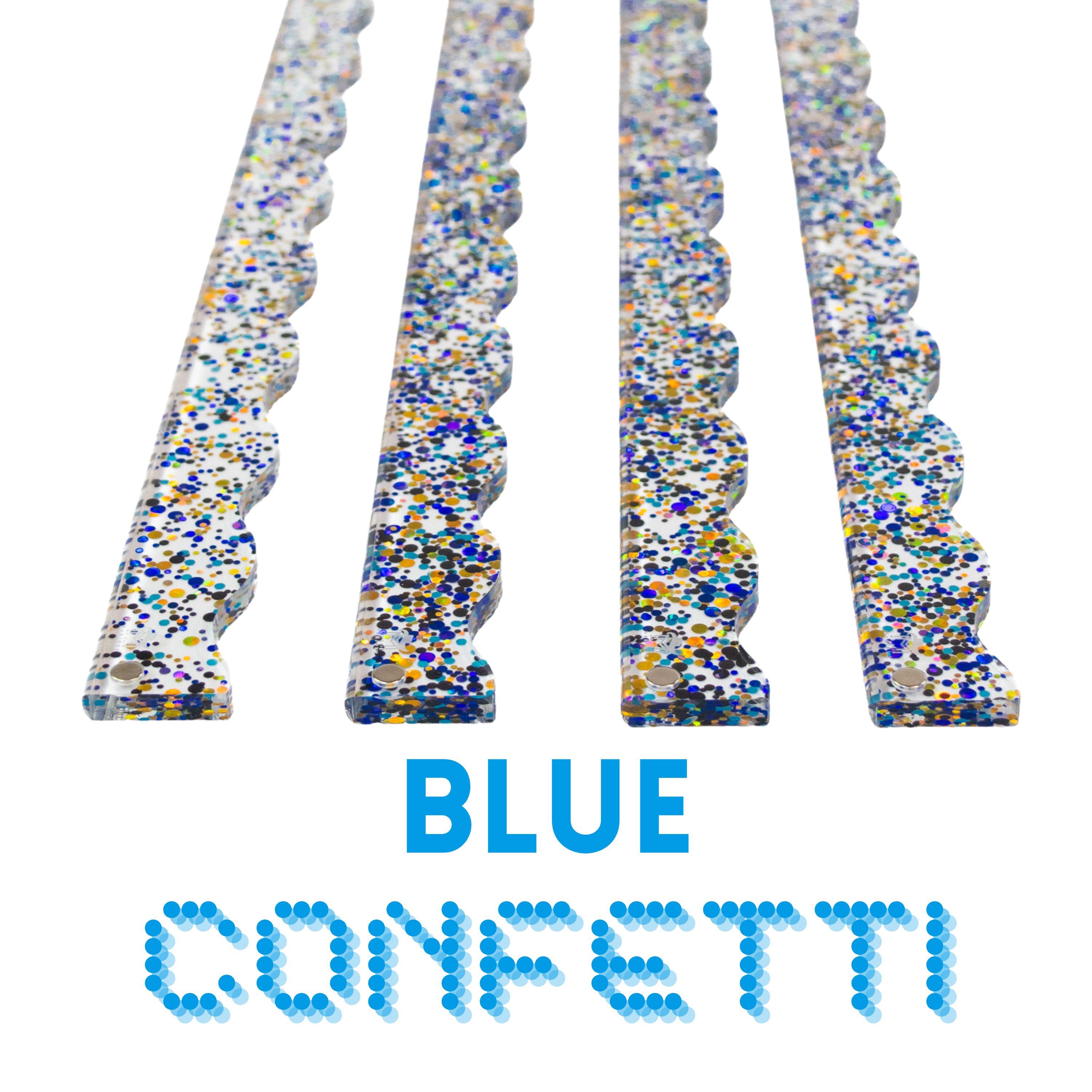 Blue Confetti Pusher by My Fair Mahjong