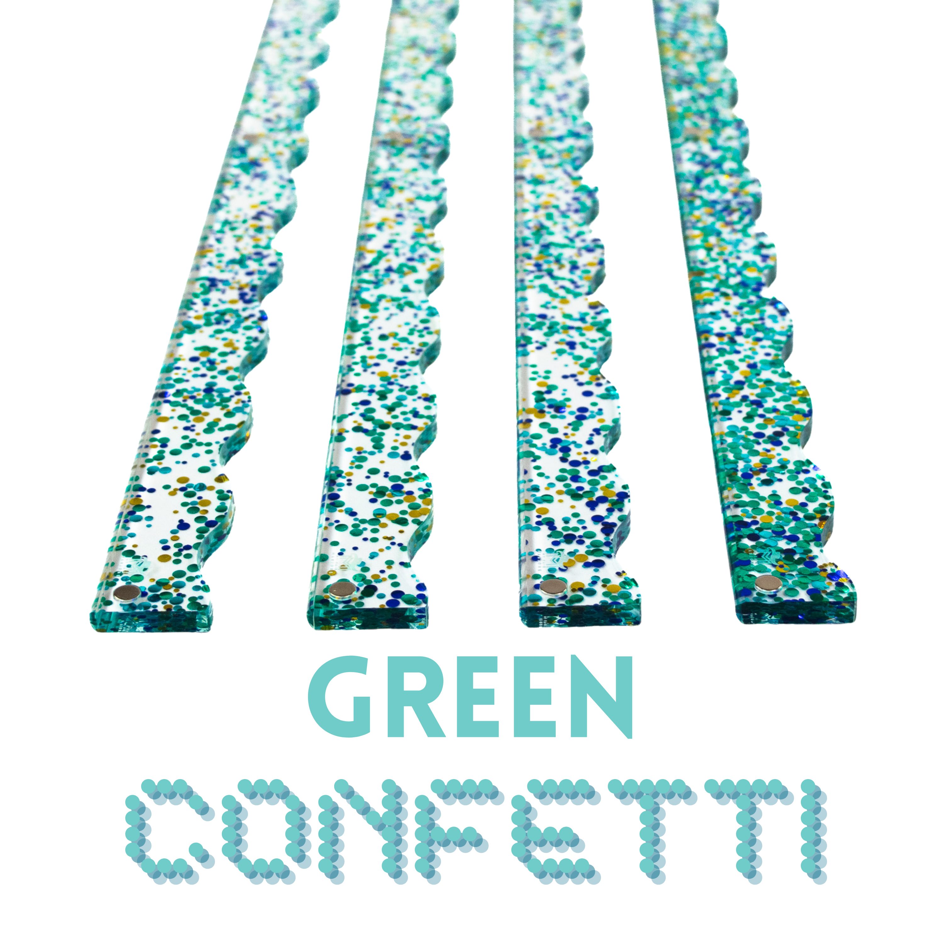Green Confetti Pusher by My Fair Mahjong