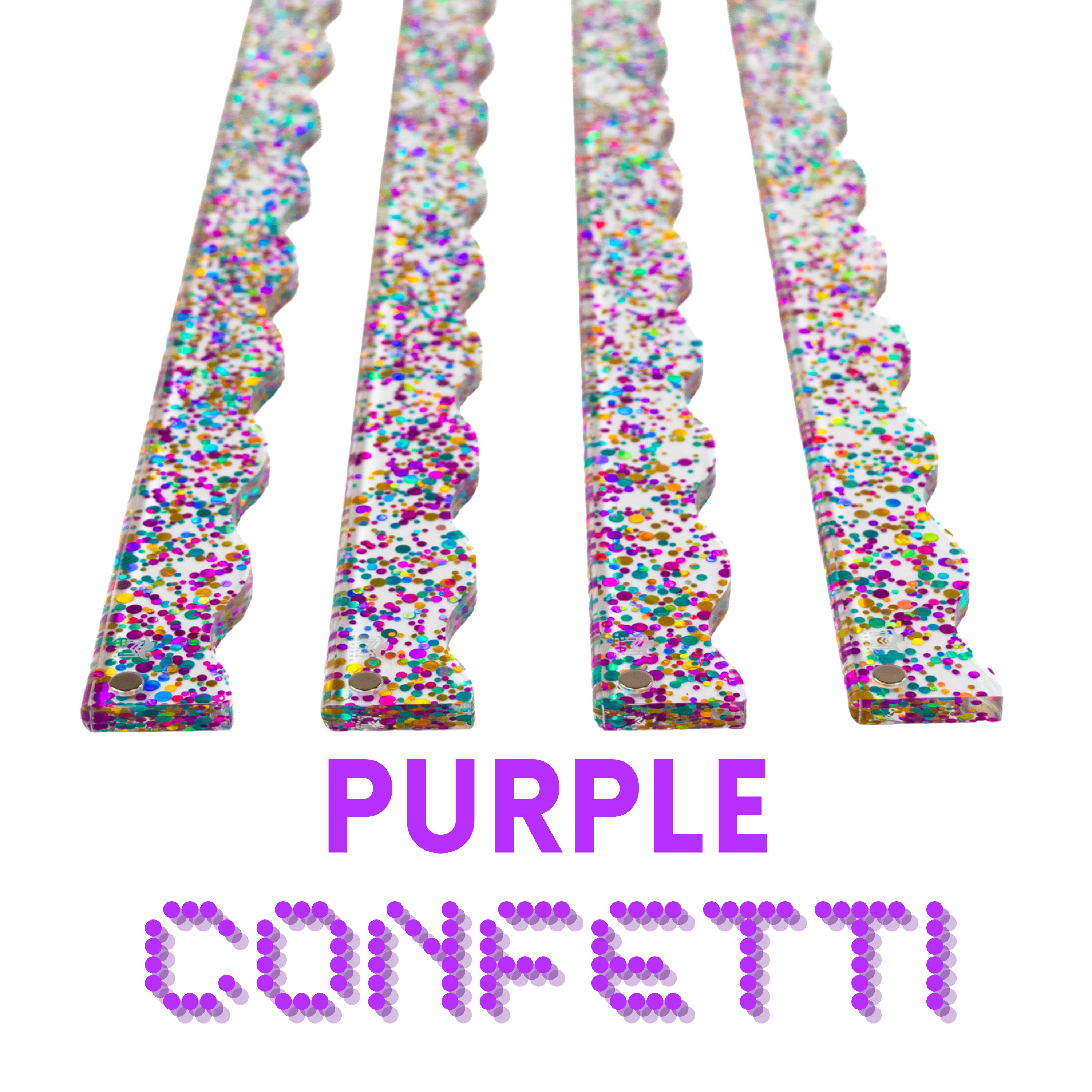 Purple Confetti Pusher by My Fair Mahjong