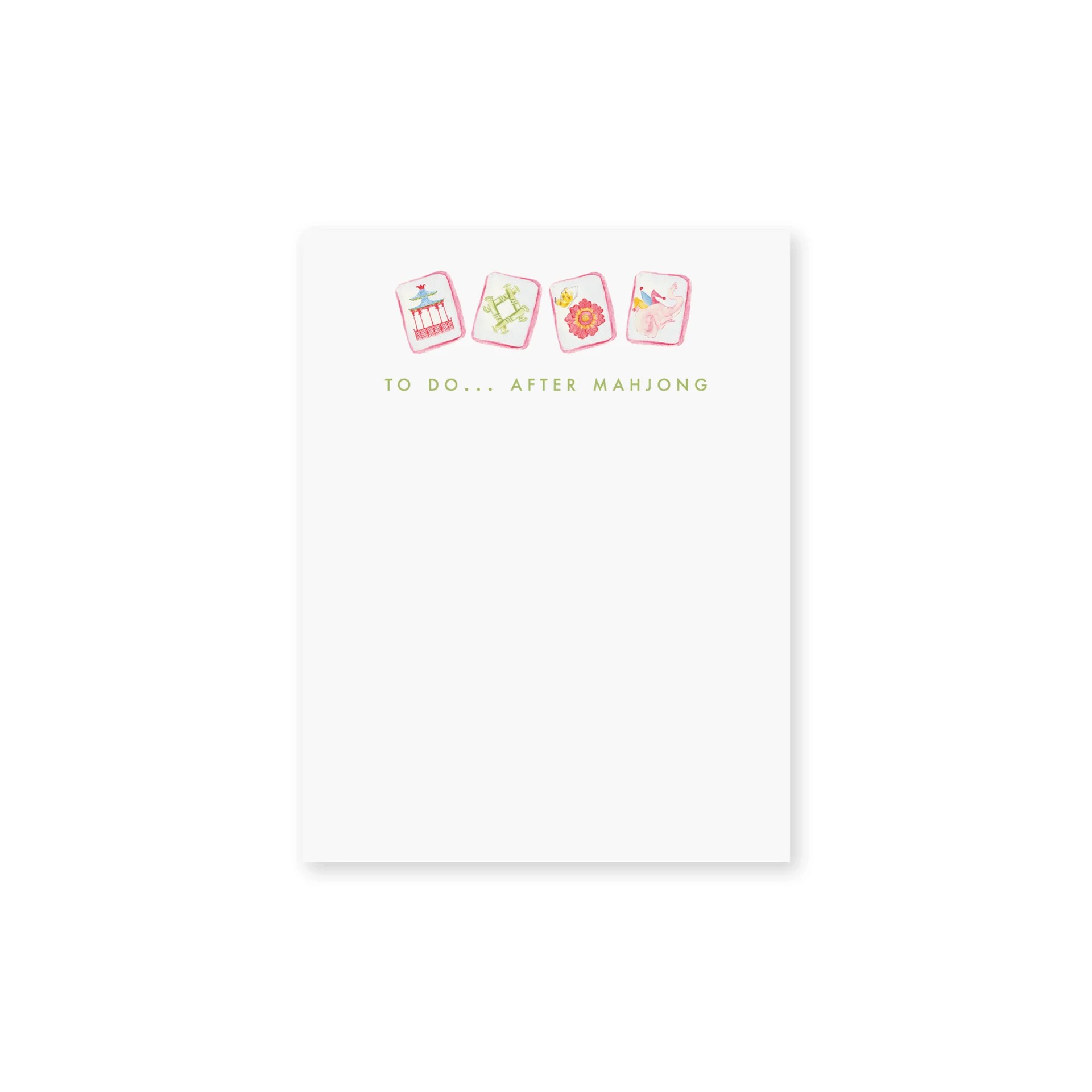 Mahjong notepad by Soirée All Day Co.