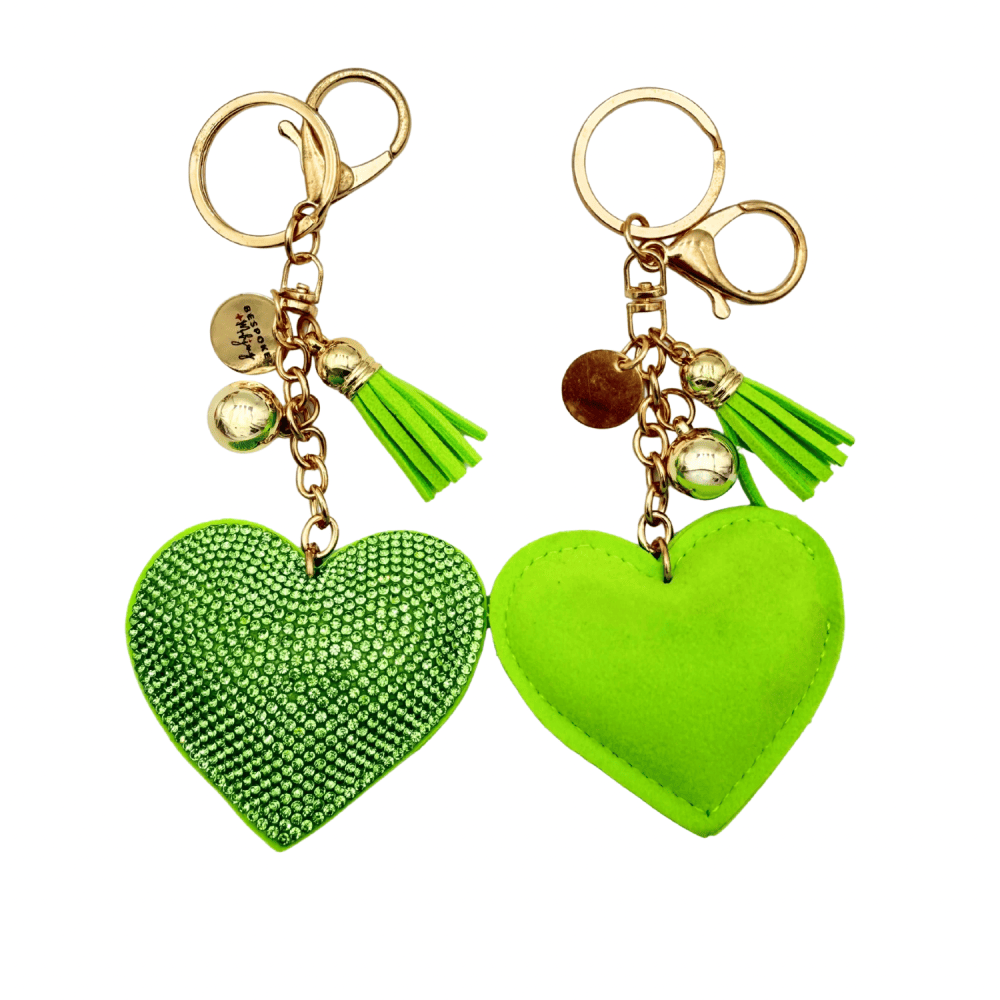 Lime Heart Charm by Bespoke Mahjong