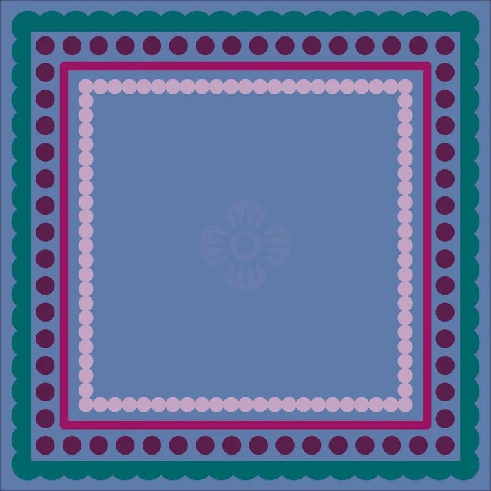 Blue Winter Seasons Mat