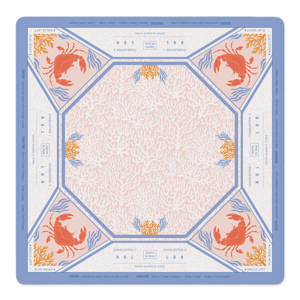 Crab Your Tiles Mahjong mat by Mahjong by SI