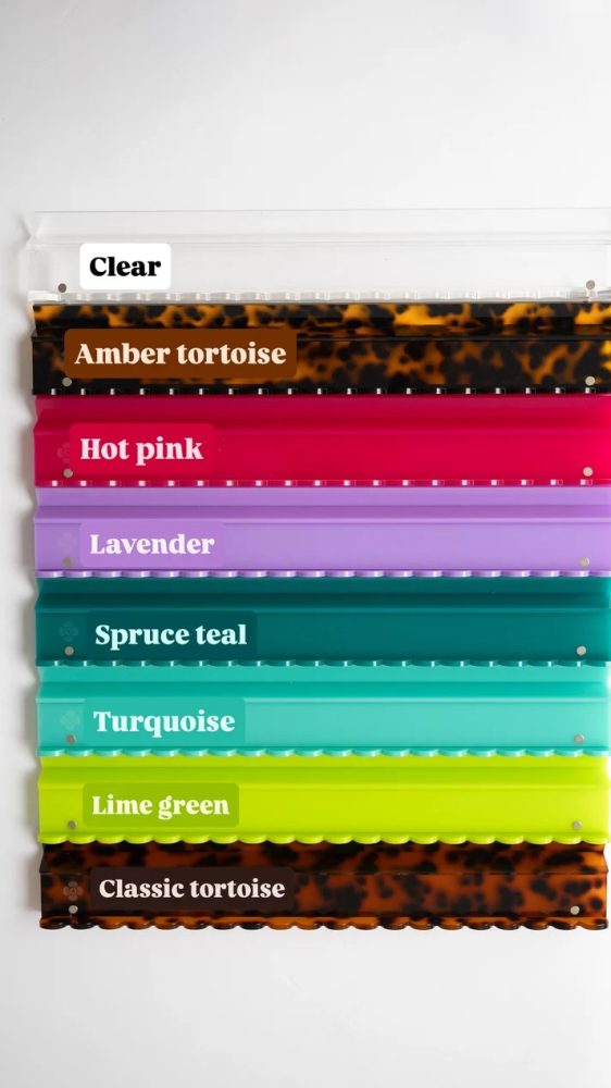 Scalloped Acrylic Mahjong Racks