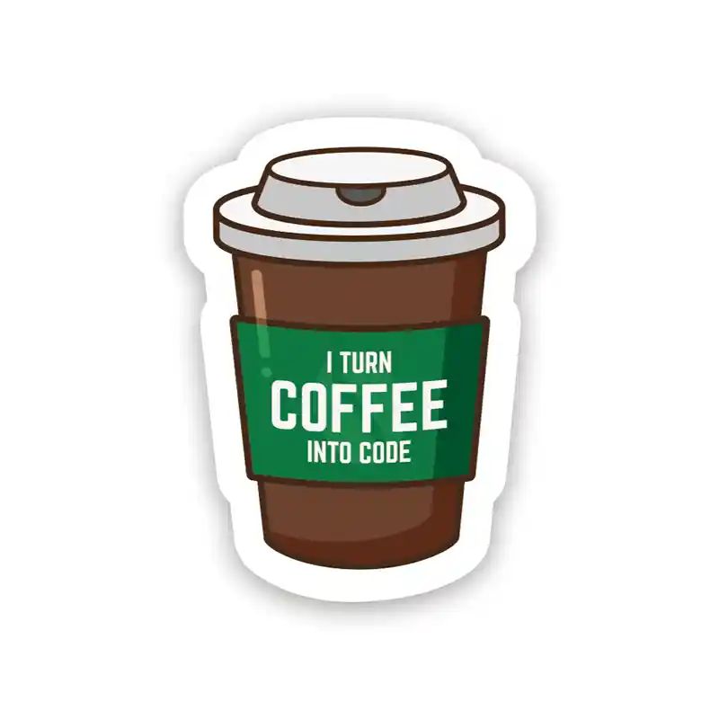 Coffee Code Web Developer Sticker Stickermirchi Com - Colorful Designs - Ultra HD Mobile Collection