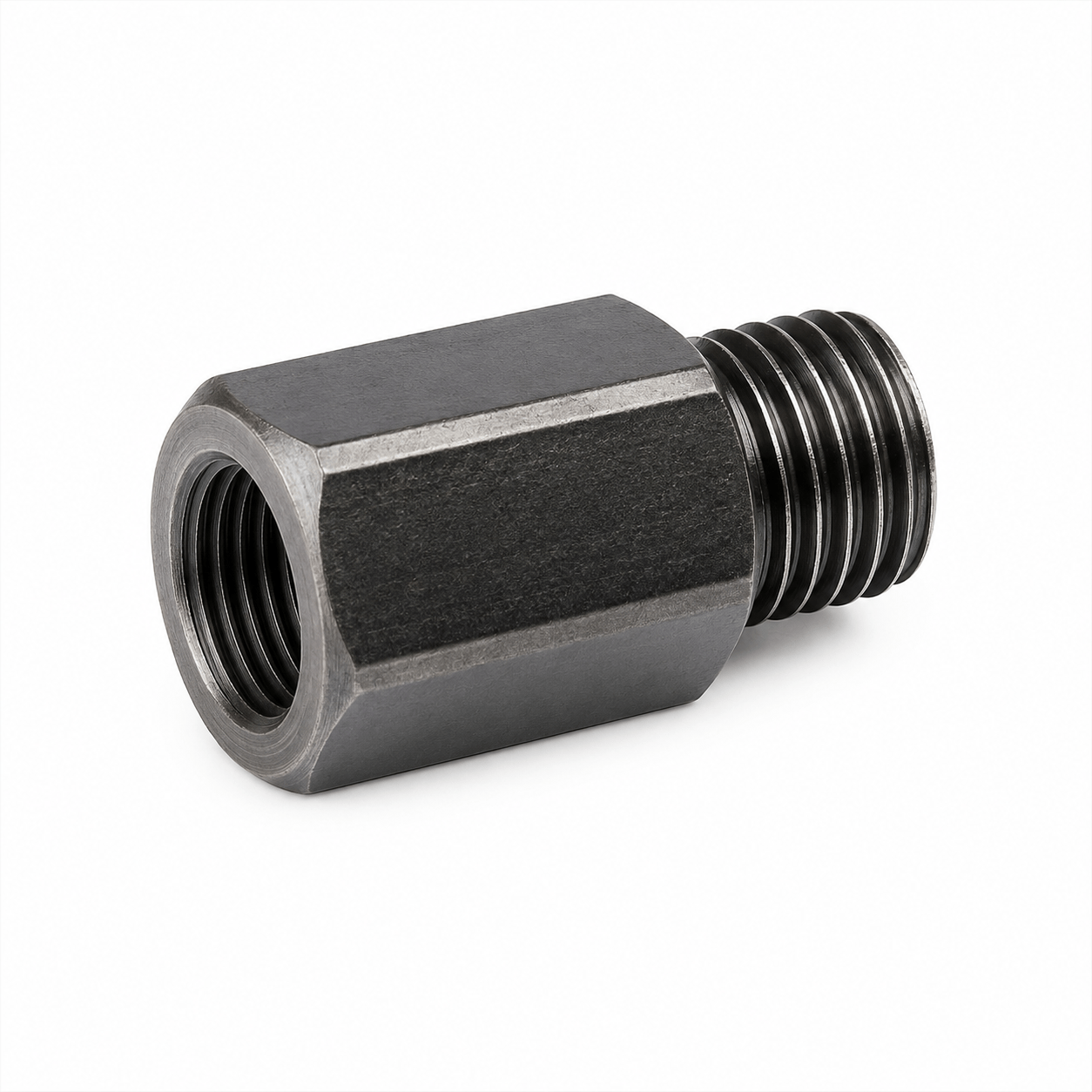 DOT core bit adapter converting 5/8-inch-11 to 1-1/4-inch-7 thread