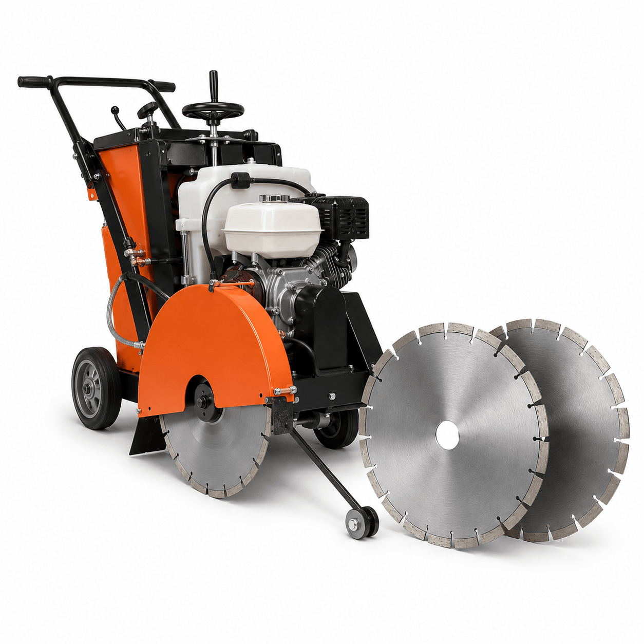 DOT walk-behind cutting package with floor saw and segmented concrete diamond blades