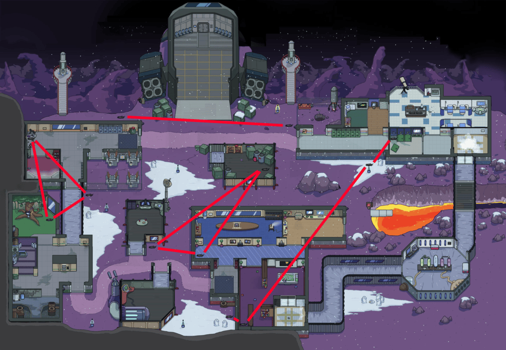 All Among Us Maps And Vent Locations Polus Map 1024x708 