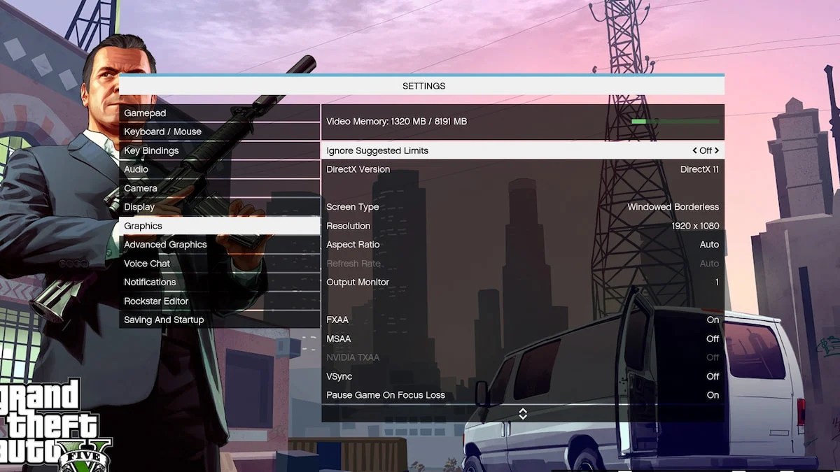 Best GTA 5 Graphics Settings For FPS Boost On PC GTA V PC Graphics Settings 