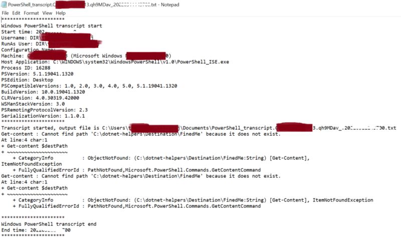 Start Transcript Powershell Cmdlet Review One Every Day Poshad - Premium Landscape Wallpaper Gallery - Ultra HD