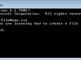 Creating New File And Folder In Ms Dos Dotnet Guide